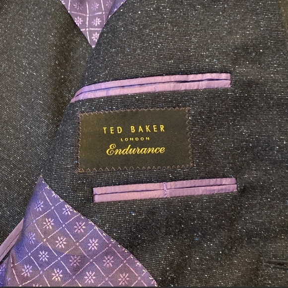 Ted Baker $795 Tom Trim Fit Wool Silk Blazer Sport Coat Jacket Suit 40S SPJ - Picture 3 of 5